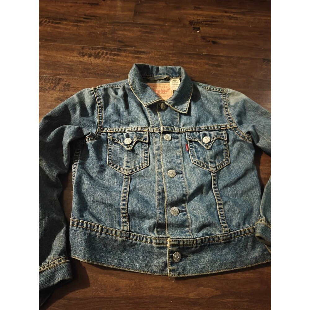 Levi's Denim Jacket Womens Medium Blue Type 1 Iconic Size L